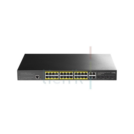 Switchs Gigabit 19" 24 ports GE PoE + 4 Combo