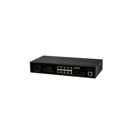 Switch manageable L2, 8 ports Gigabit Ethernet et 2 emplacements SFP
