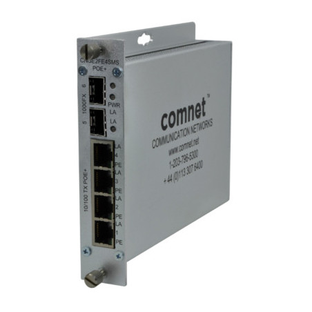 Switch semi-manageable 2 ports PoE+ 30W + 2 ports PoE+ 60W + 2 ports SFP