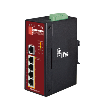 Switch industriel 4 ports poe raildin