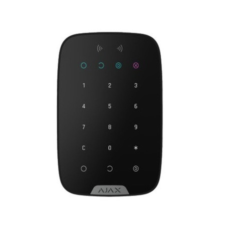 Clavier noir tactile à touches superior avec lecteur intégré de tag/carte sans fil