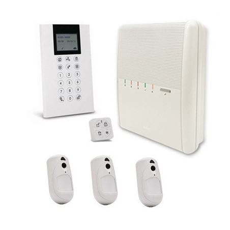 Agility4 ip 4g + 1 clavier avec 2 tag + 3 pircam + 1 tel vocale