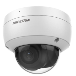 Caméra réseau à dôme IP fixe AcuSense Vandal WDR 8MP blanche