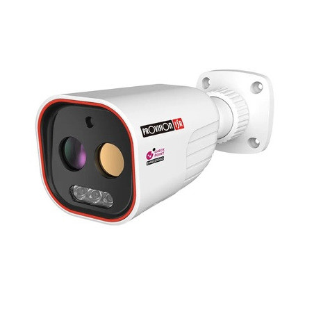 Caméra IP Bullet à objectif fixe bispectre thermique/optique 7mm 5MPX POE