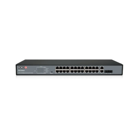 Switch POE4 + 2 ports POE 4 X 100 MB PS avec alimentation 60 POES