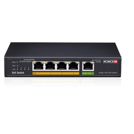 SWITCH 4CH POE( 10/100M/1000BPS ) ALIM NON FOURNIE ( POE OU