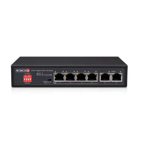 SWITCH 4CH POE(10/100/1000MBPS)+2 PORTS(10/100/1000MBPS)72W