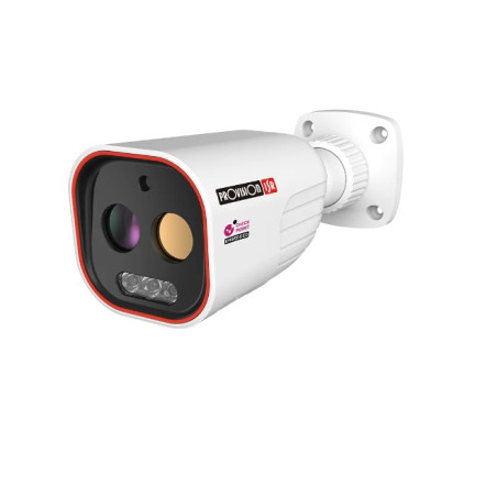 CAMERA IP BULLET BLANCHE BI-SPECTRUM 3.2MM 5MPX+THERM. POE