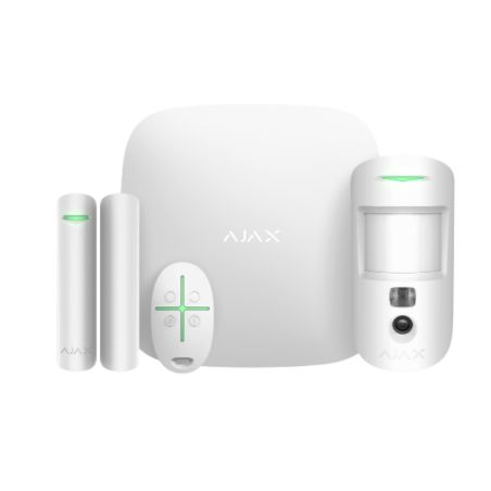 AJAX PACK - STARTER KIT CAM BLANC HUB2+ 4G/ETHERNET