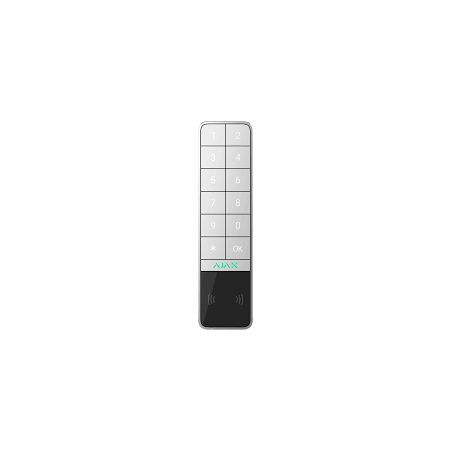 CLAVIER À CODE EXTERIEUR LECTEUR PROX/BLE BLANC RADIO