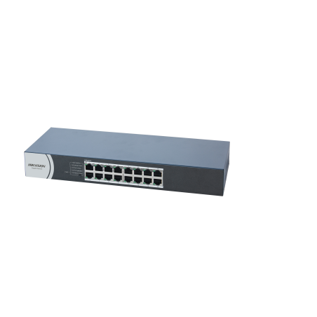16 GIGABIT RJ45 PORTS, RACKABLE STEEL CASE UNMANAGED SWITCH