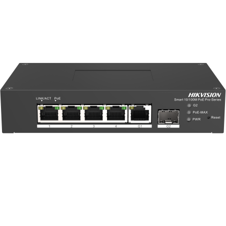 SWITCH L2 4 POE 100MBITS - 1 GIGA - 1 SFP - 60W