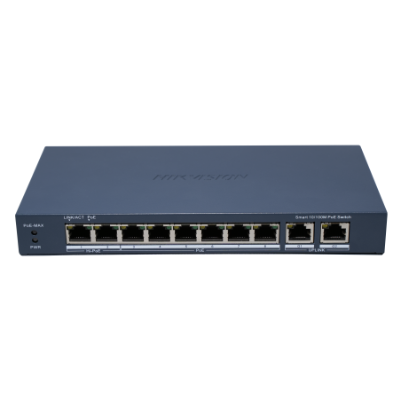 SWITCH 8 PORTS POE (8XPOE+2XSFP GB)