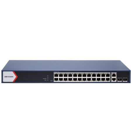 SWITCH 24 PORTS GIGABIT SMART POE 2 PORTS FIBRE